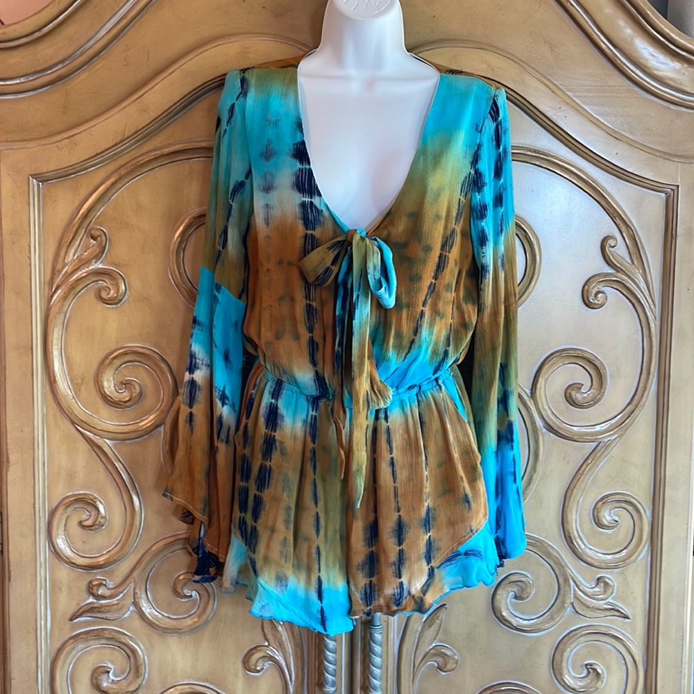 Very J Tie Dye Romper